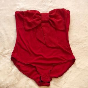 Sweetheart Bow bodysuit
